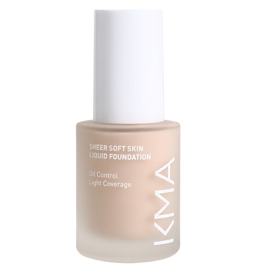 KMA Sheer Soft Skin Liquid Foundation SPF 50+ PA++++ 30ml. 00 Porcelain