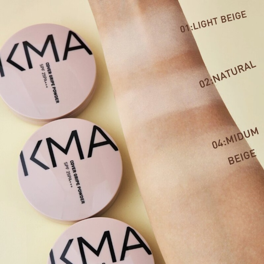 KMA Cover Gripe Powder SPF25 PA+++ 11g. 01 Light Beige