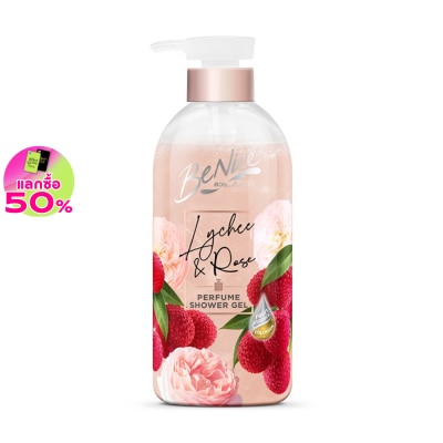 Benice - บีไนซ์ เพอร์ฟูม ชาวเวอร์ เจล ไลชี่ แอนด์ โรส 450 มล.