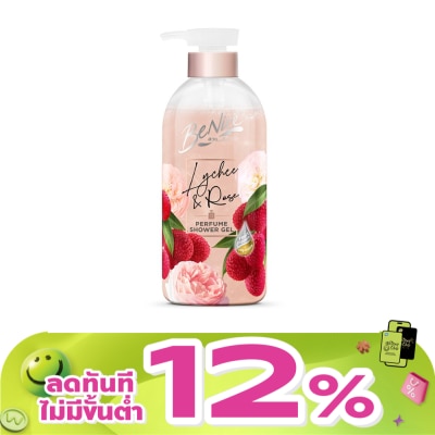 Benice - บีไนซ์ เพอร์ฟูม ชาวเวอร์ เจล ไลชี่ แอนด์ โรส 450 มล.