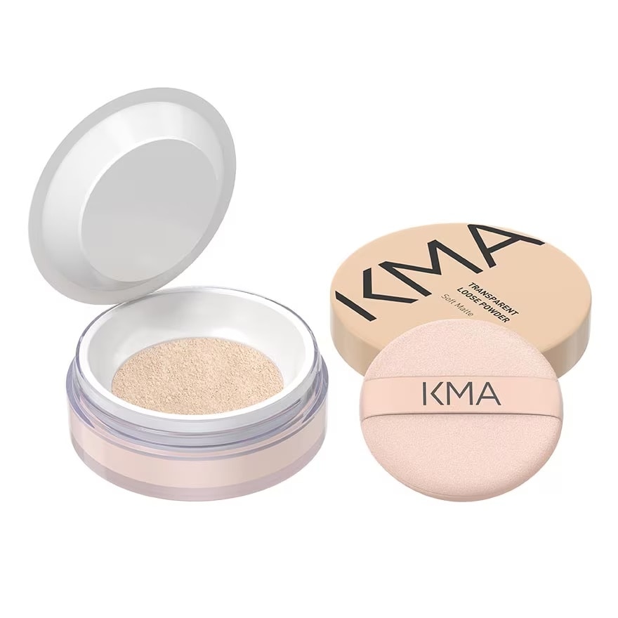 KMA Transparent Loose Powder 12g. P1 Warm Rosy