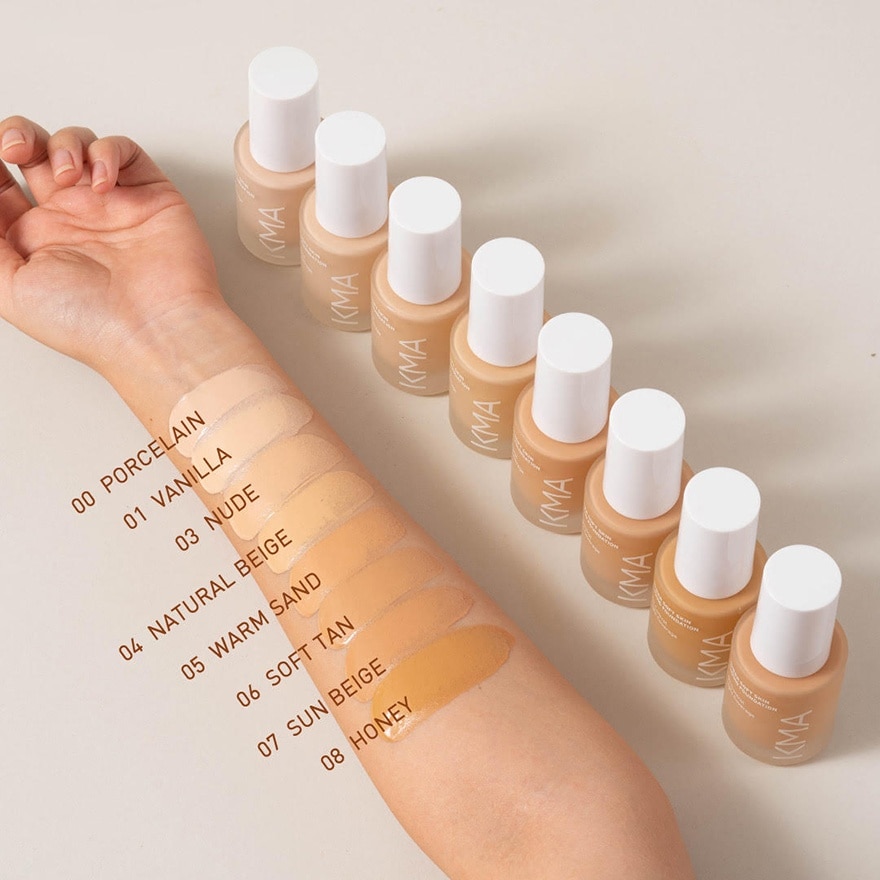 KMA Sheer Soft Skin Liquid Foundation SPF 50+ PA++++ 30ml. 04 Natural beige
