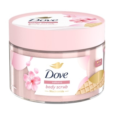 Dove Dove Body Scrub Sakura 280 G. สครับ ขัดผิวกาย เนียนนุ่ม