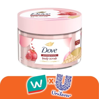 Dove - โดฟ บอดี้ สครับ พอมมากราเนท 280 กรัม สครับ ขัดผิวกาย เนียนนุ่ม
