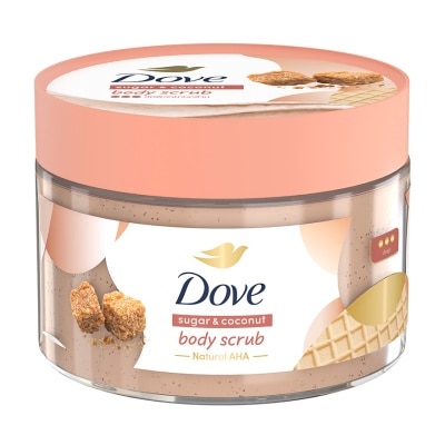 Dove Dove Body Scrub Sugar  Coconut 280 G. สครับ ขัดผิวกาย เนียนนุ่ม