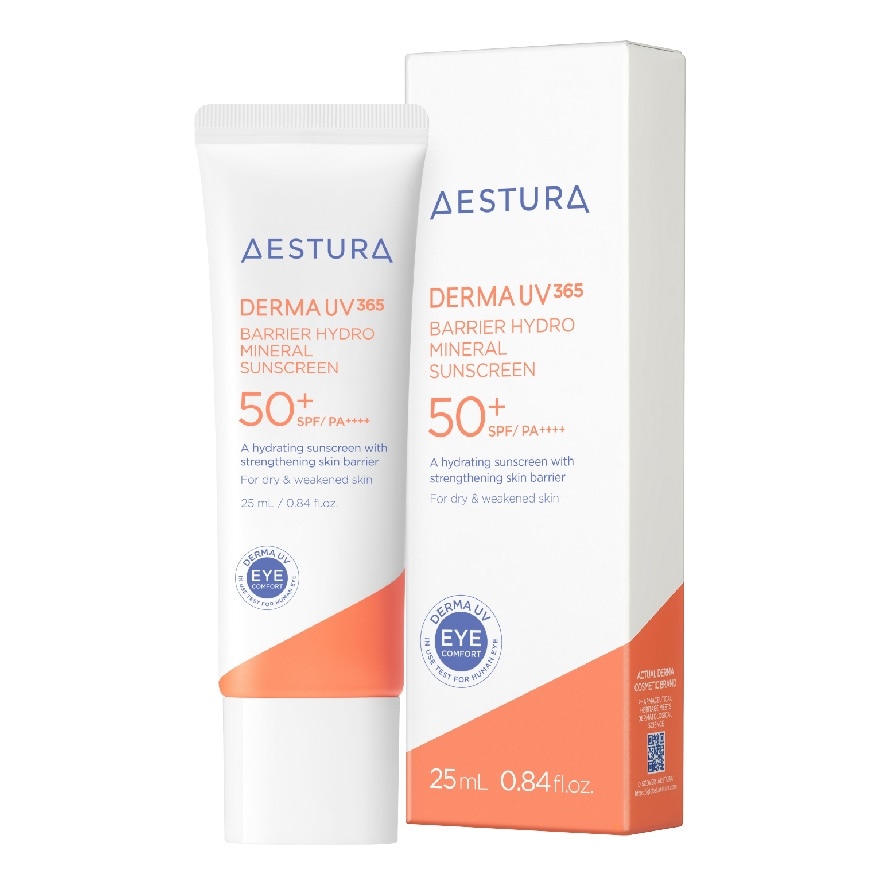 Aestura Derma UV365 Barrier Hydro Mineral Sunscreen SPF50+/PA++++ 25 mL