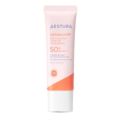 Aestura เอสทูร่า เดอร์มา ยูวี 365 เร้ด คาล์มมิ่ง โทนอัพ ซันสกรีน SPF50+ PA++++ 25 มล.