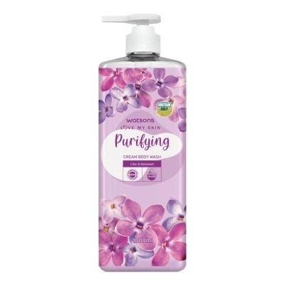 Watsons Watsons Love My Skin Purifying Cream Body Wash 1000ml.