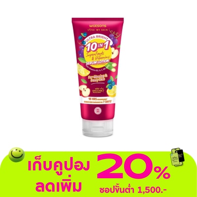Watsons - Watsons Ultra Bright 10-in-1 Superfoods Vitamins Serum Lotion 330ml.