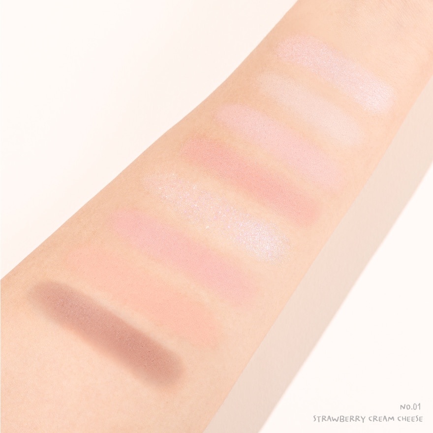 Meilinda Cookie Recipe Eye Palette 6.5g. 01 Strawberry Cream Cheese