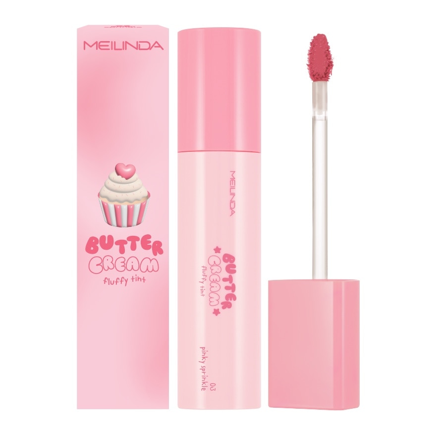 Meilinda Butter Cream Fluffy Lip Tint 4.6g. 03 Pinky Sprinkle