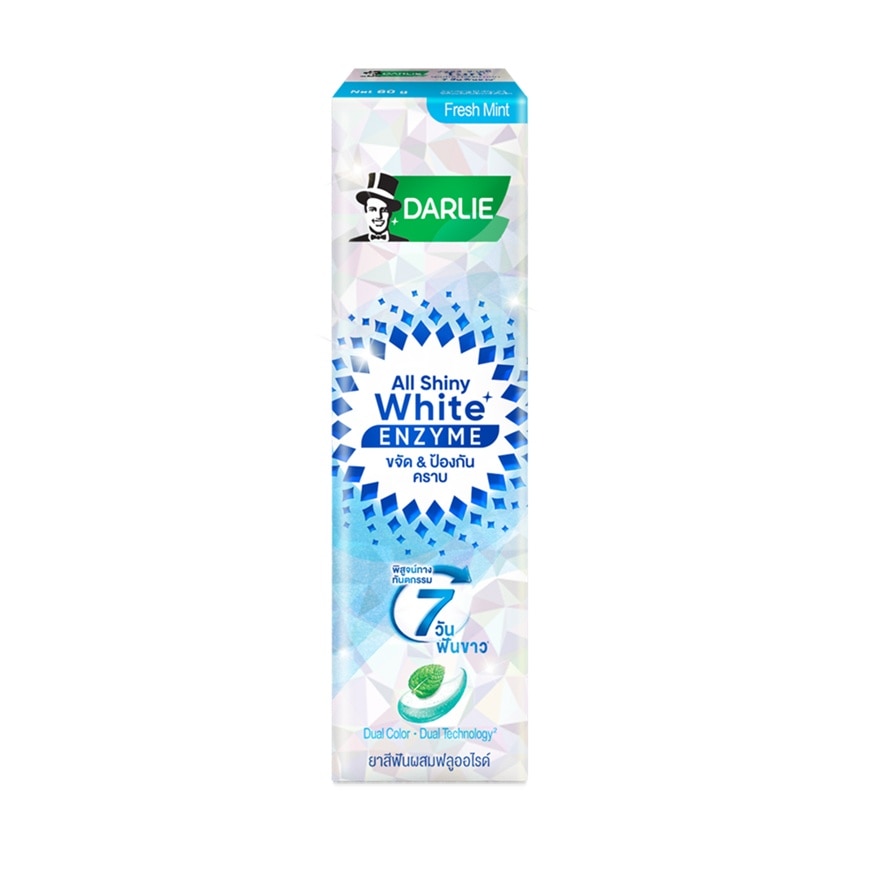 Darlie Toothpaste All Shiny White Enzyme Fresh Mint 60 G.