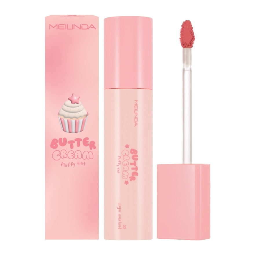 Meilinda Butter Cream Fluffy Lip Tint 4.6g. 02 Sugar Overload