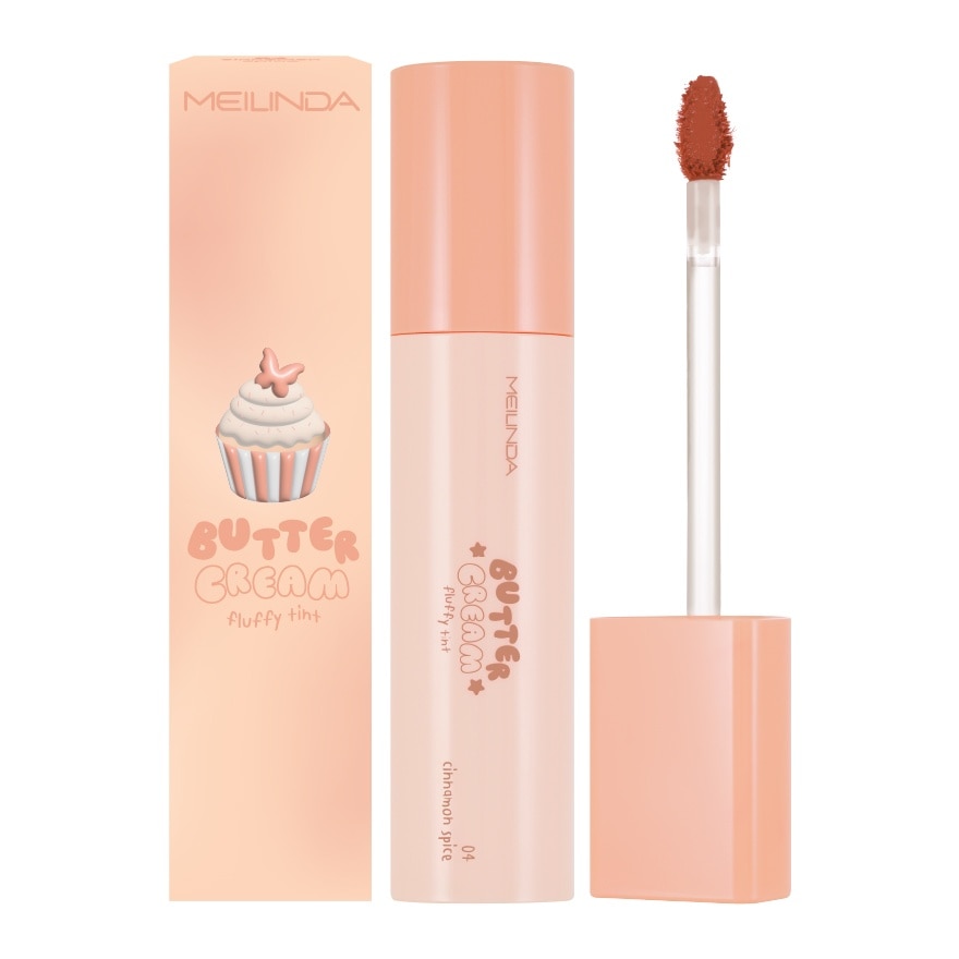 Meilinda Butter Cream Fluffy Lip Tint 4.6g. 04 Cinnamon Spice