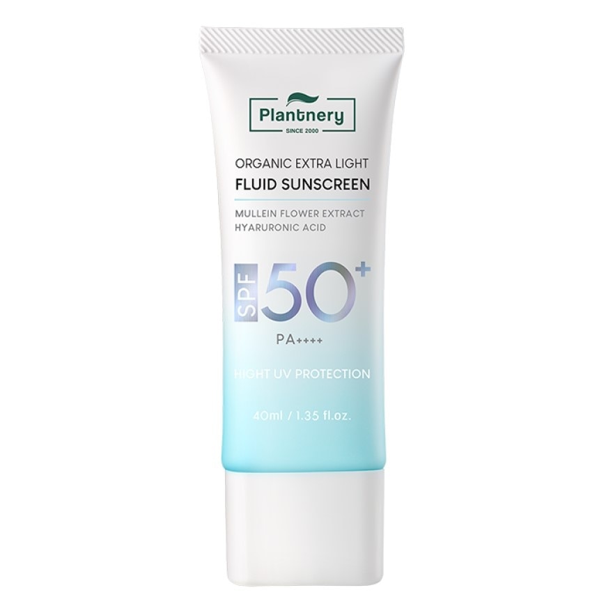 แพลนท์เนอรี่ ออร์แกนิค เอ็กซ์ตร้า ไลท์ ฟลูอิด ซันสกรีน SPF 50+ PA++++ 40 มล.