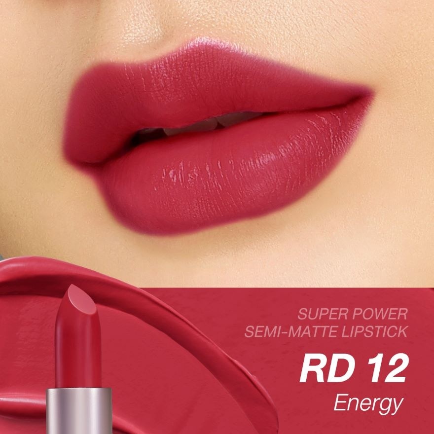 Cute Press Superpower Semi-Matte Lipstick 3.7g. 12 Energy