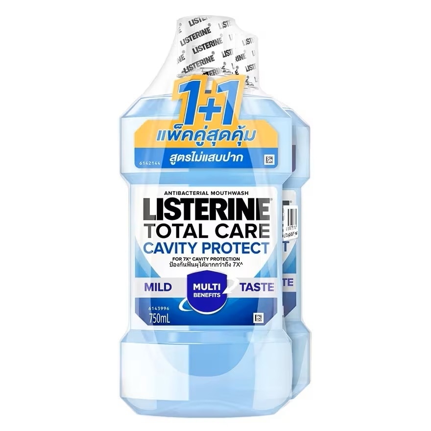Listerine Mouthwash Total Care Cavity Protect 750Ml.Twin Pack