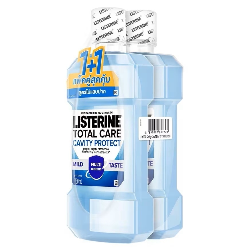 Listerine Mouthwash Total Care Cavity Protect 750Ml.Twin Pack