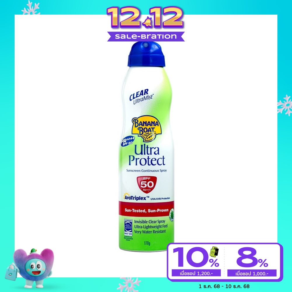 Banana Boat Clear Ultra Mist Ultra Protect Sunscreen Continuous Spray SPF50 PA++++ 17