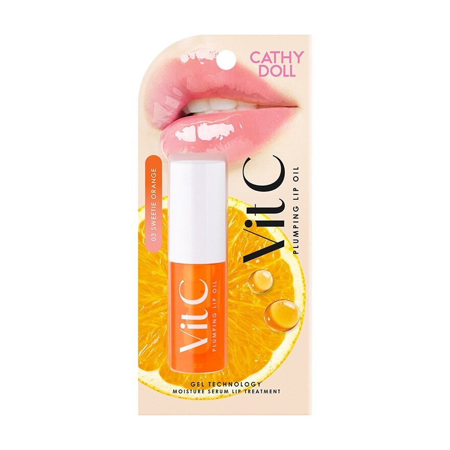 Cathy Doll Lip Oil Vit C Plumping 03 Sweetie Orange 2.4 G.