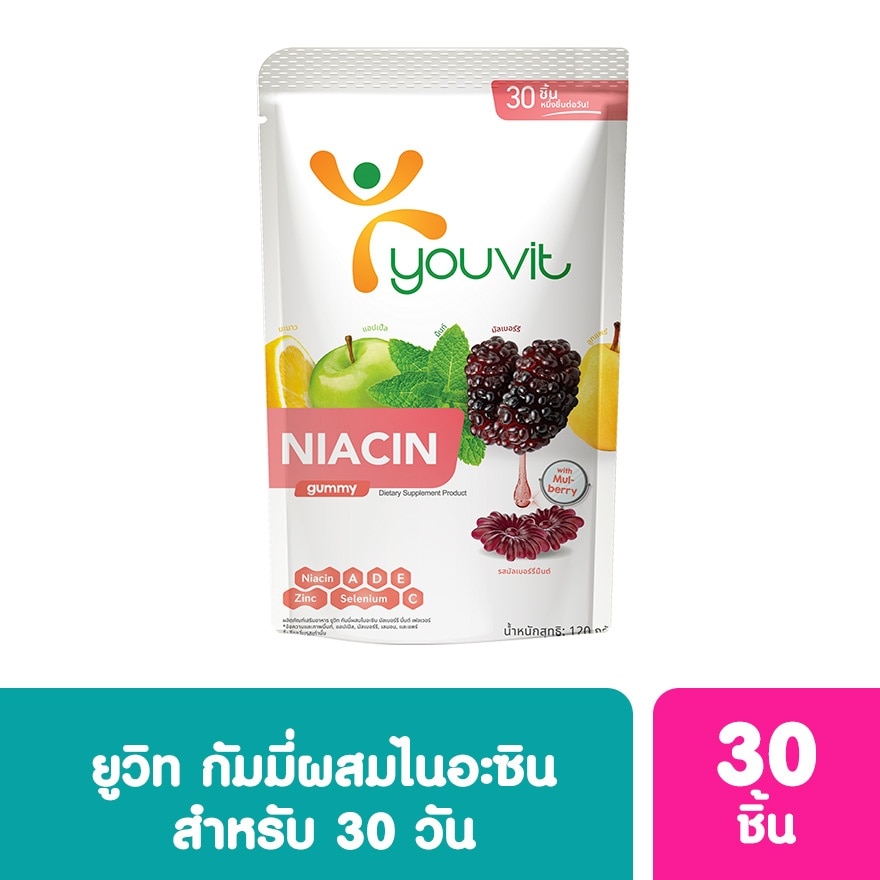 Youvit Gummy with Niacinamide 30 Days (120 g.)