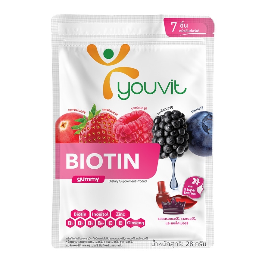 Youvit Gummy Biotin 7 Days (28 g.)