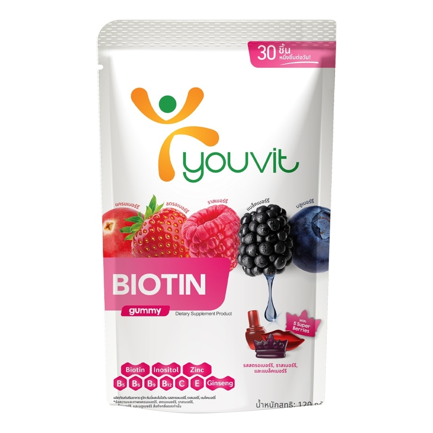 Youvit Gummy with Biotin 30 Days (120 g.)