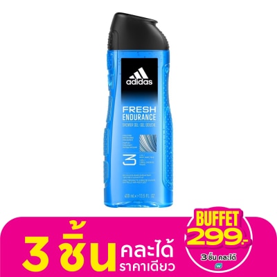 Adidas อาดิดาส ชาวเวอร์ เจล เฟรชเอนดูแรนซ์ ทรีอินวัน บอดี้ แฮร์ เฟส 400 มล.