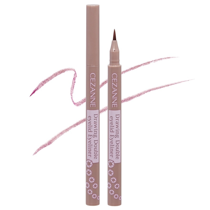 Cezanne Drawing Double Eyelid Eyeliner 0.6ml. 30 Pink