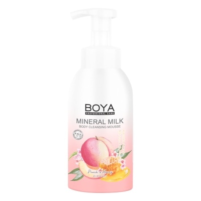 Boya Boya Mineral Milk Body Cleansing Mousse Peach  Honey 500 Ml.