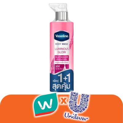 Vaseline - วาสลีน บอดี้ วอช ลูมินัส โกลว์ กลูต้าโกลว์ 425 มล.แพ็คคู่ ผิวดูกระจ่างใส ฉ่ำโกลว์
