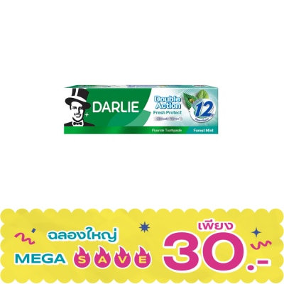 Darlie - ดาร์ลี่ ยาสีฟัน ดับเบิ้ล แอ็คชั่น เฟรช โพรเทค ฟอร์เรสท์ มินต์ 60 กรัม image