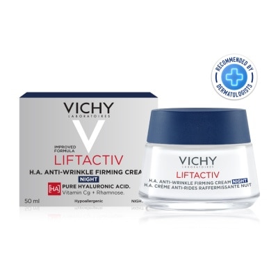 Vichy วิชี่ ลิฟแอคทิฟ เฮช.เอ. แอนไท ริงเคิล เฟิร์มมิ่ง ไนท์ ครีม 50 มล.