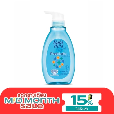 Babimild Babi Mild Beyond Organic Head Body Baby Bath Prebiotic Protection 380 Ml. image