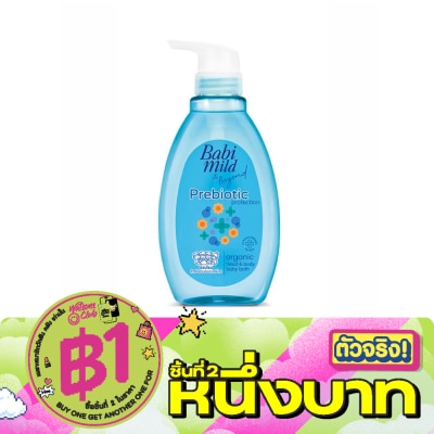 Babimild - เบบี้มายด์ แอนด์ บียอนด์ ออร์แกนิก เฮด บอดี้ เบบี้ บาธ พรีไบโอติก โพรเทคชั่น 380 มล. image