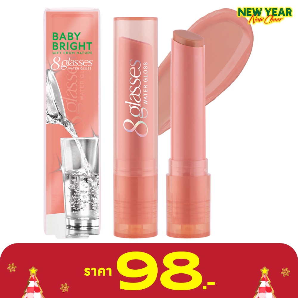 เบบี้ไบร์ท เอท กลาซเซส วอเตอร์ กลอส ลิป 2.5ก. 03 เจลลี่พีชโซดา