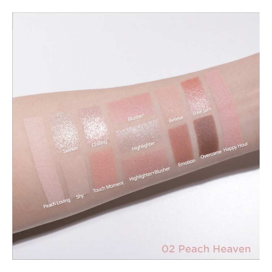 Peripera All Take Mood Like Palette 12.7g. 02 Peach Heaven