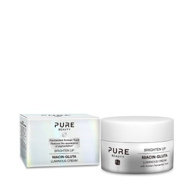 Pure Beauty เพียว บิวตี้ ไบรท์เท่น อัพ ไนอาซิน-กลูต้า ลูมินัส ครีม 50 มล.