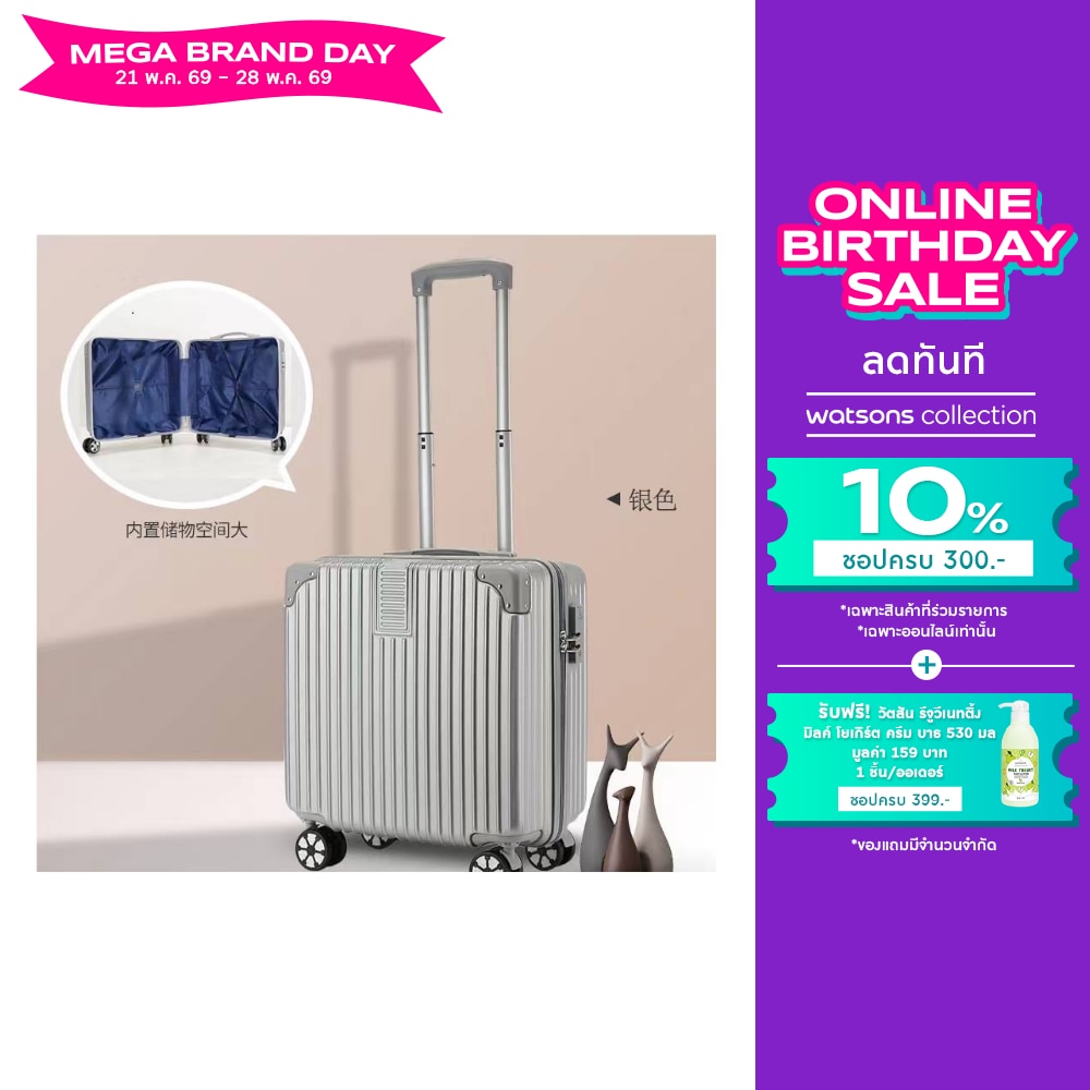 Watsons luggage 18 inch Silver