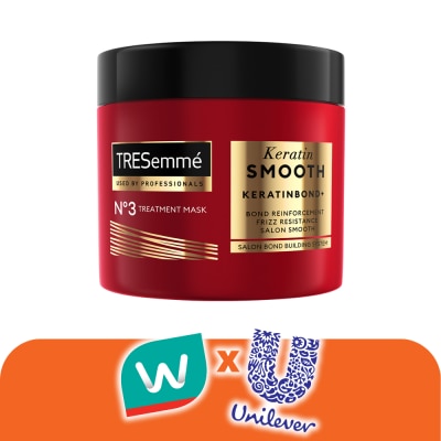Tresemme - เทรซาเม่ ทรีทเม้นท์ มาส์ก เคราติน สมูท เคราตินบอนด์ พลัส เบอร์ 3 180 มล.