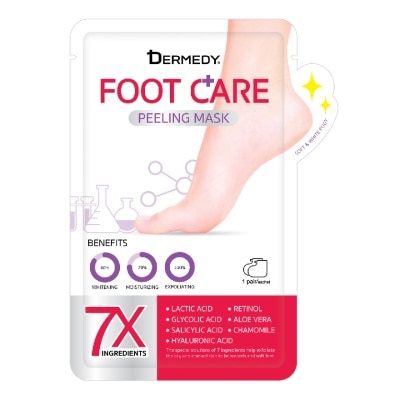 Dermedy Dermedy Foot Care Peeling Mask 1 Pair มาสก์เท้า ถุงเท้ามาสก์ พอกผิว ผลัดเซลล์ผิว