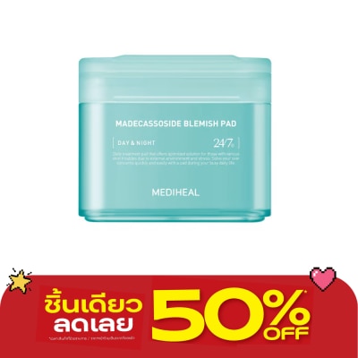 Mediheal - เมดิฮีล มาเดแคสโซไซด์ เบลมิช แพด 100 ชิ้น แผ่นบำรุงผิวหน้า ลดรอยสิว ลดสิวอักเสบ image