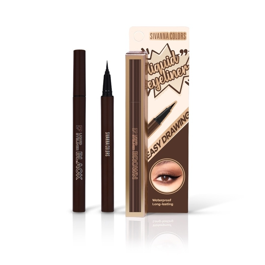 Sivanna Colors Smart Holding Liquid Eyeliner 0.8ml. Brown