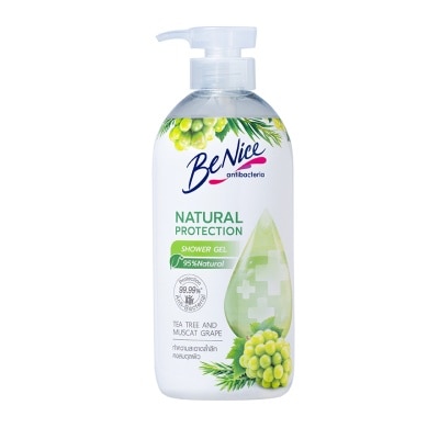 Benice Benice Natural Protection Shower Gel Tea Tree  Muscat Grape 450 Ml.