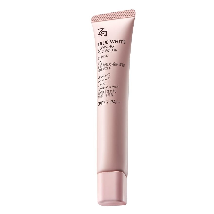 ซีเอ ทรูไวท์ โกลว์วิ่ง โปรเทคเตอร์ ไพรเมอร์ SPF36 PA++ 35ก. 03 พิงค์