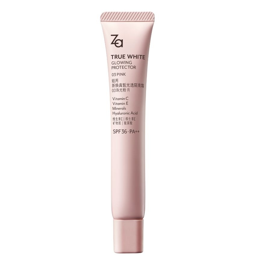 ซีเอ ทรูไวท์ โกลว์วิ่ง โปรเทคเตอร์ ไพรเมอร์ SPF36 PA++ 35ก. 03 พิงค์