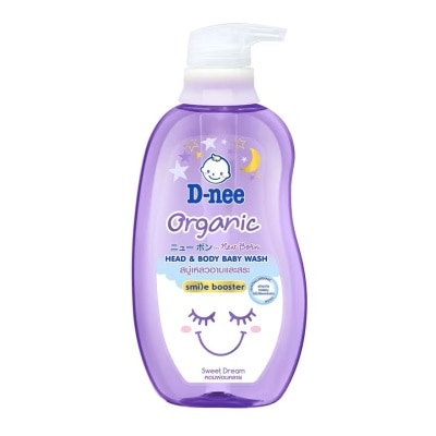 D-Nee D-Nee Organic Sweet Dream Head  Body Baby Wash Smile Booster Series 380 Ml.