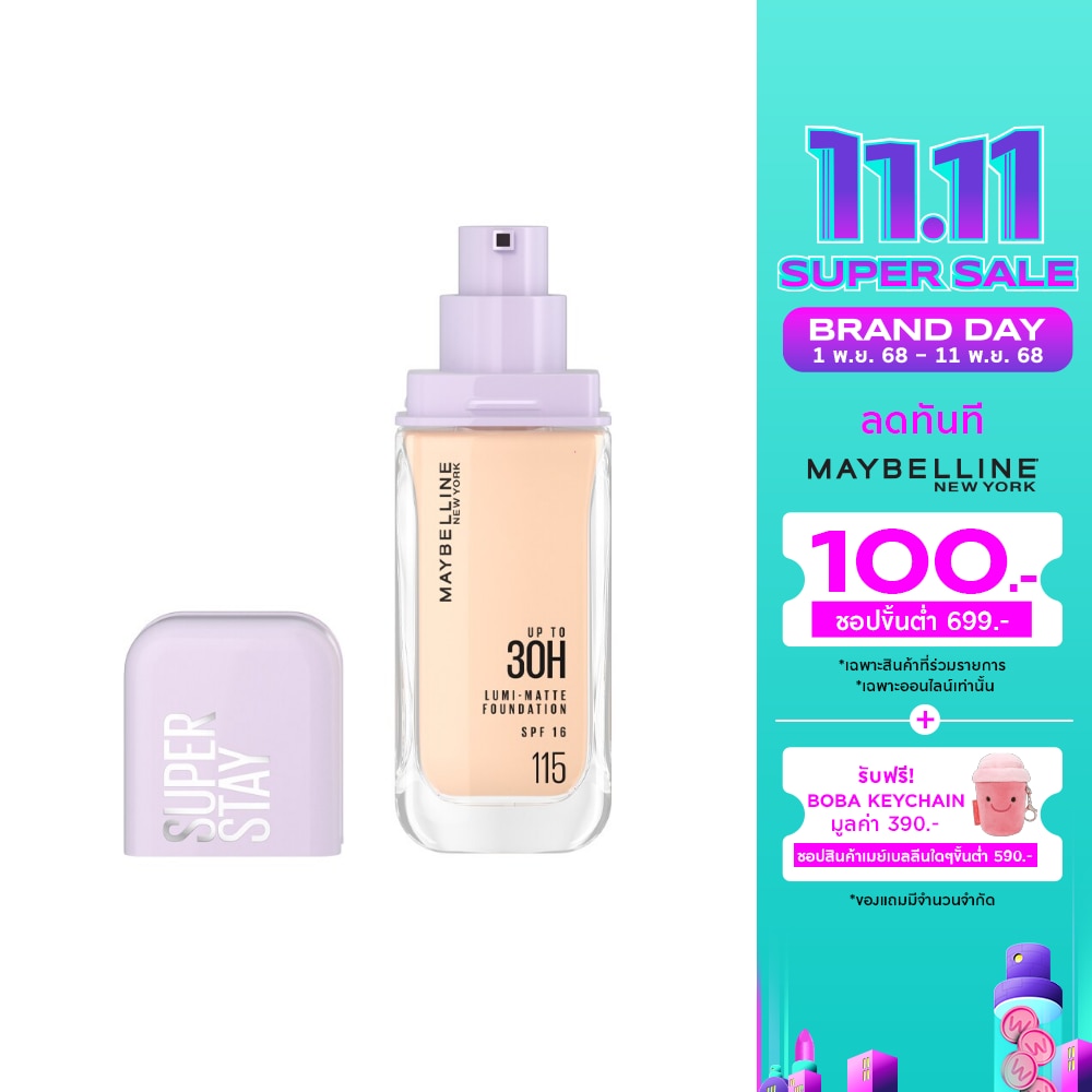 Maybelline Superstay Lumi Matte Foundation 35g. 115