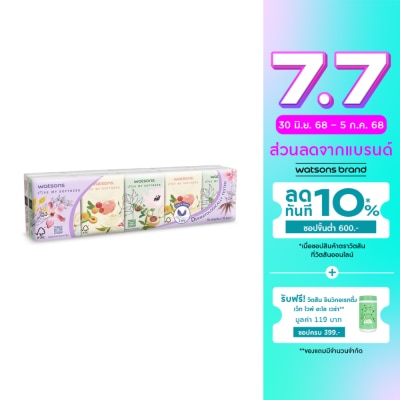 Watsons Watsons Velvety Soft Mini Hankies (X-flower2) 3ply 10pcs.