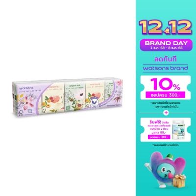 WATSONS วัตสัน กระดาษทิชชูแบบพกพา X-flower2 3 ชั้น 10 แผ่น x 10 ซอง.